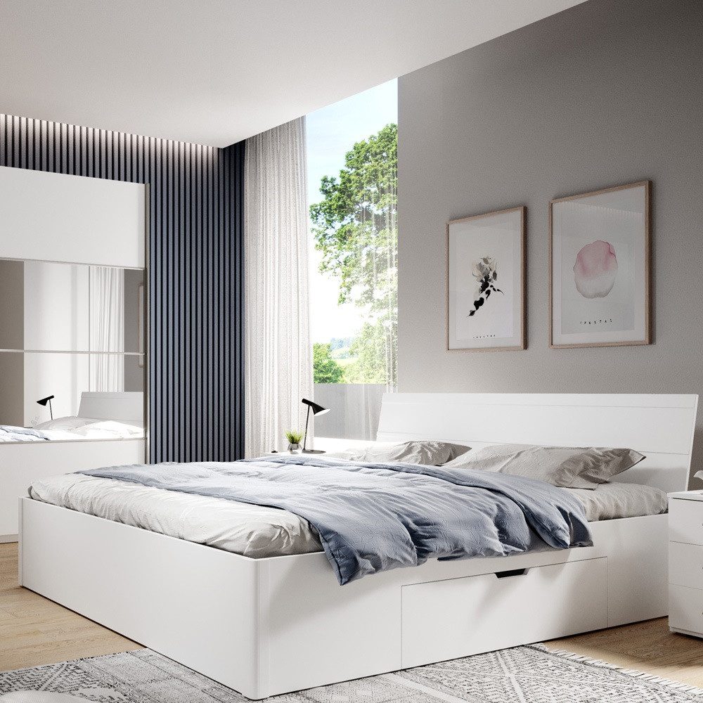 Weiße Bettgestelle 200x200 online kaufen | OTTO