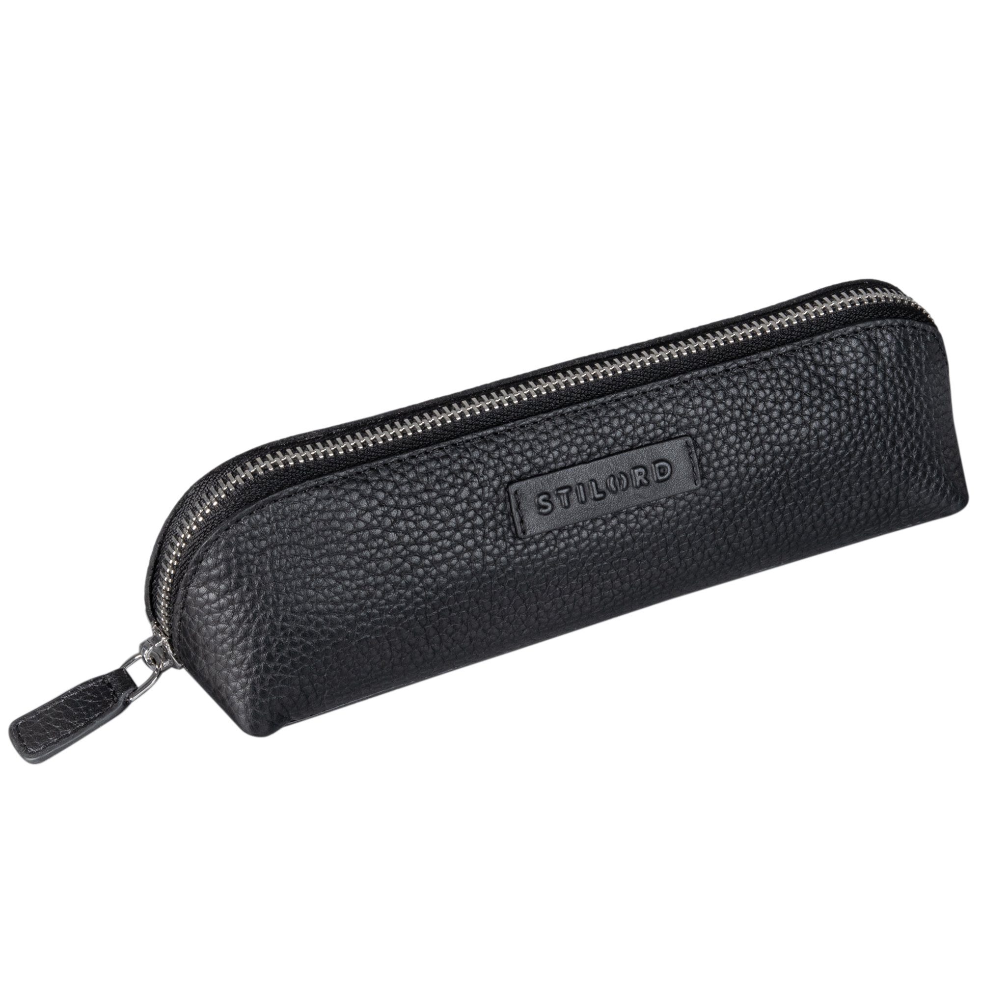 STILORD Etui "Alfons" Kleines Federmäppchen Erwachsene Leder