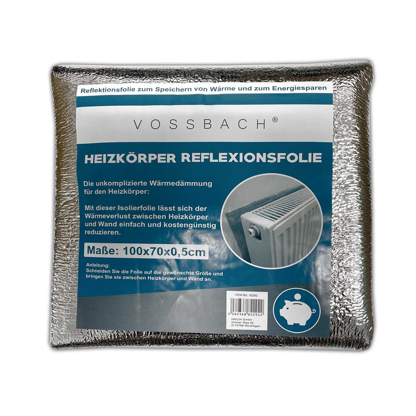 SPEGZ Heizkörper reflexionsfolie Isolierte Selbstklebende Aluminiumfolie  Hitzebeständige Folie Doppelter Blasenwärmereflektor Für Heizkörper