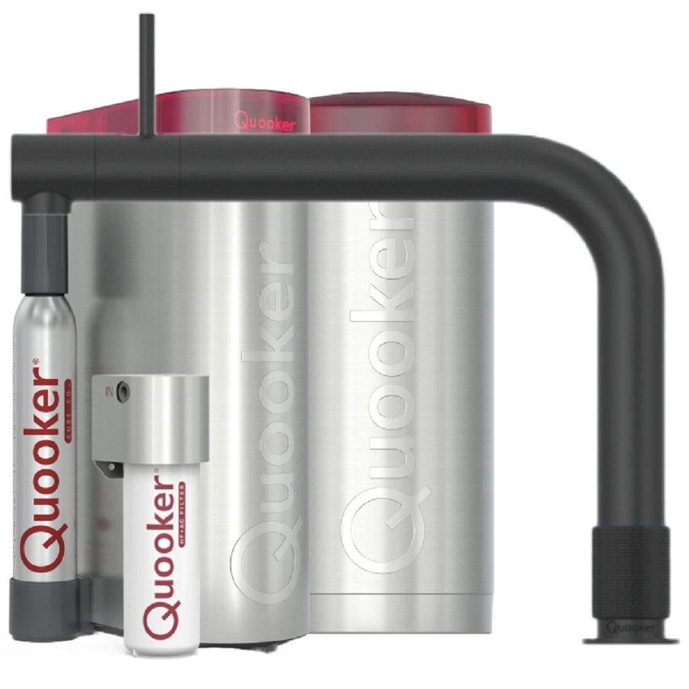 QUOOKER Küchenarmatur Front Set mit COMBI Reservoir & CUBE schwarz FTBLK COMBI CUBE2 *inkl. 7 JAHRE GARANTIE*
