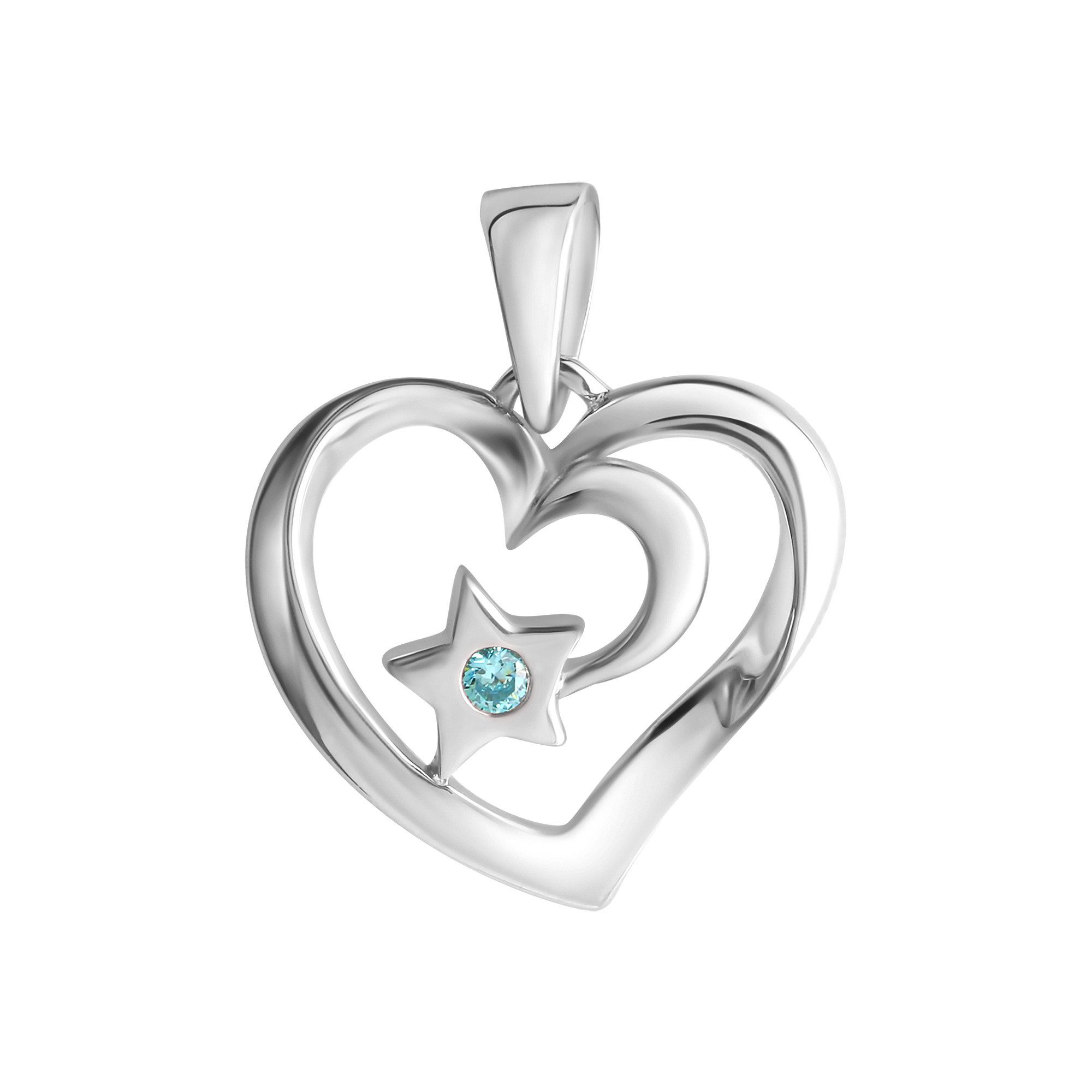 Vivance Kettenanhänger 925-Sterling Silber rhodiniert Zirkonia