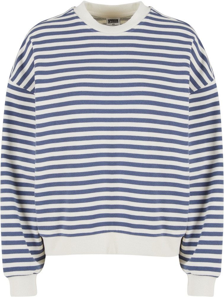Sweatshirt Ladies Oversized Striped Crewneck Damen Pullover