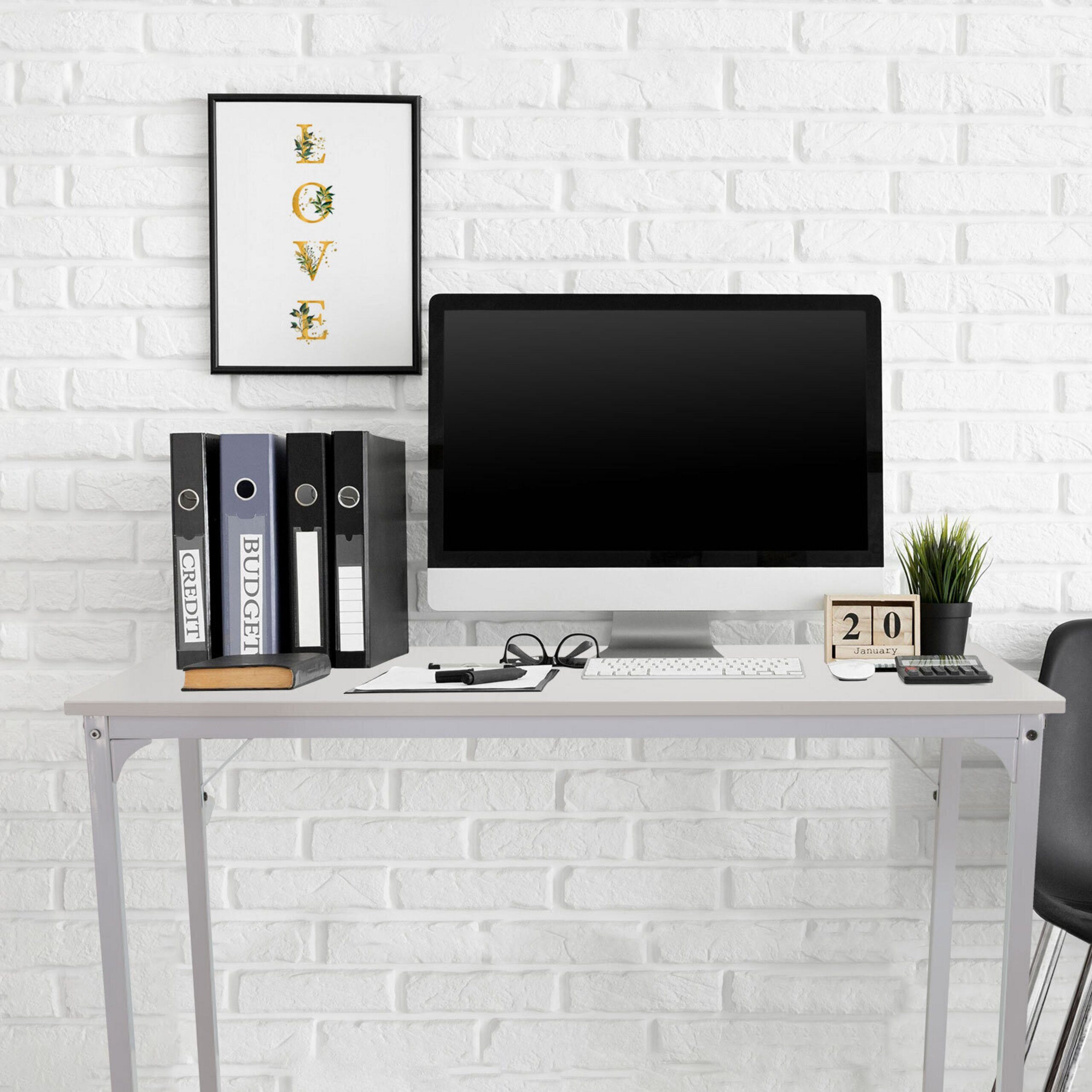 hjh OFFICE Schreibtisch WORKSPACE I Computertisch H/B/T: (1 St), Computertisch Bürotisch