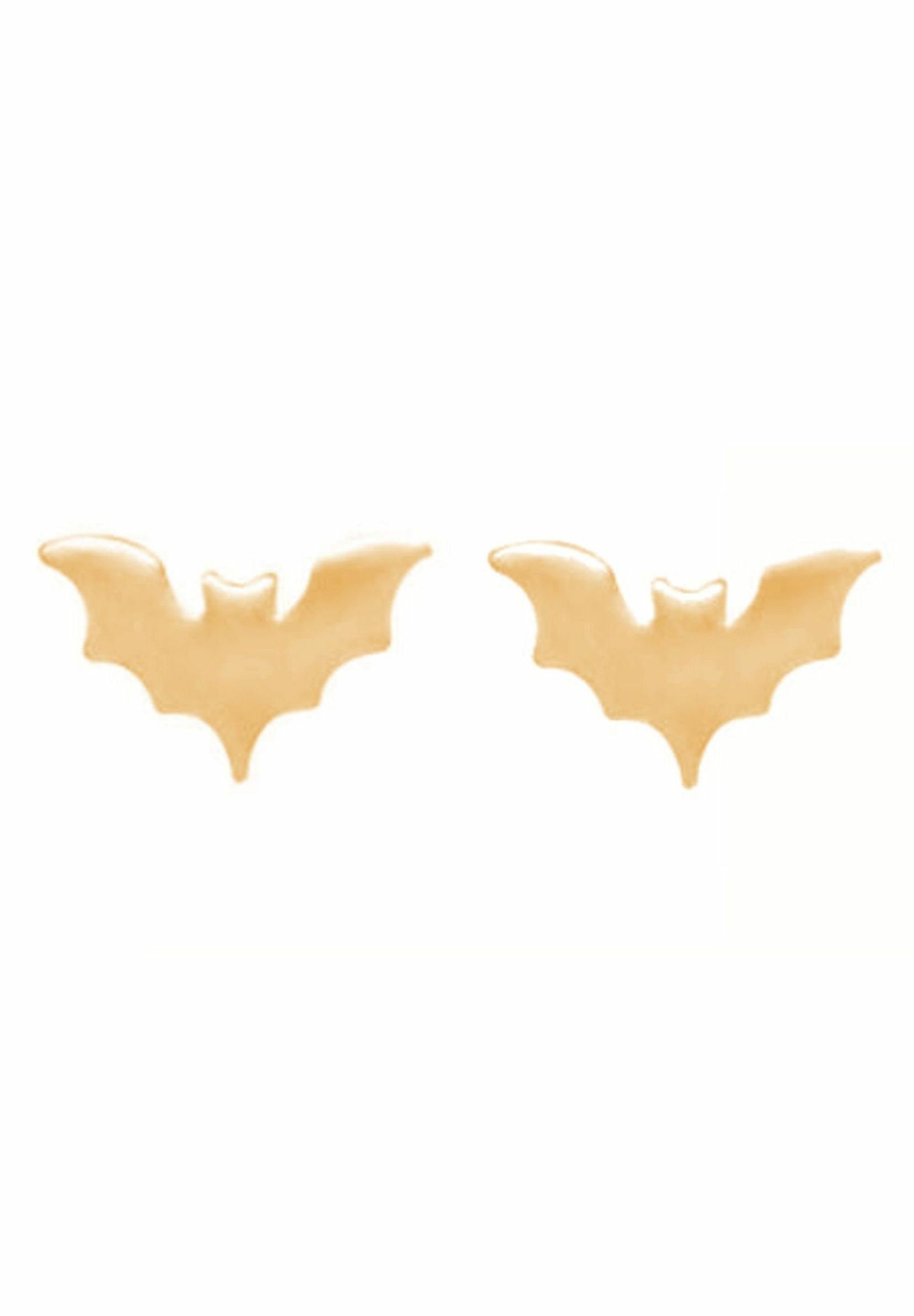 Tier Paar Ohrstecker Gemshine Batman Wildlife - gold Fledermaus der Natur, coloured Wildnis