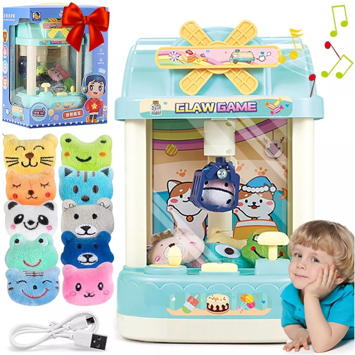 Spieltisch Mini-Greifarm-Spielzeugmaschine Spielautomat für Kinder