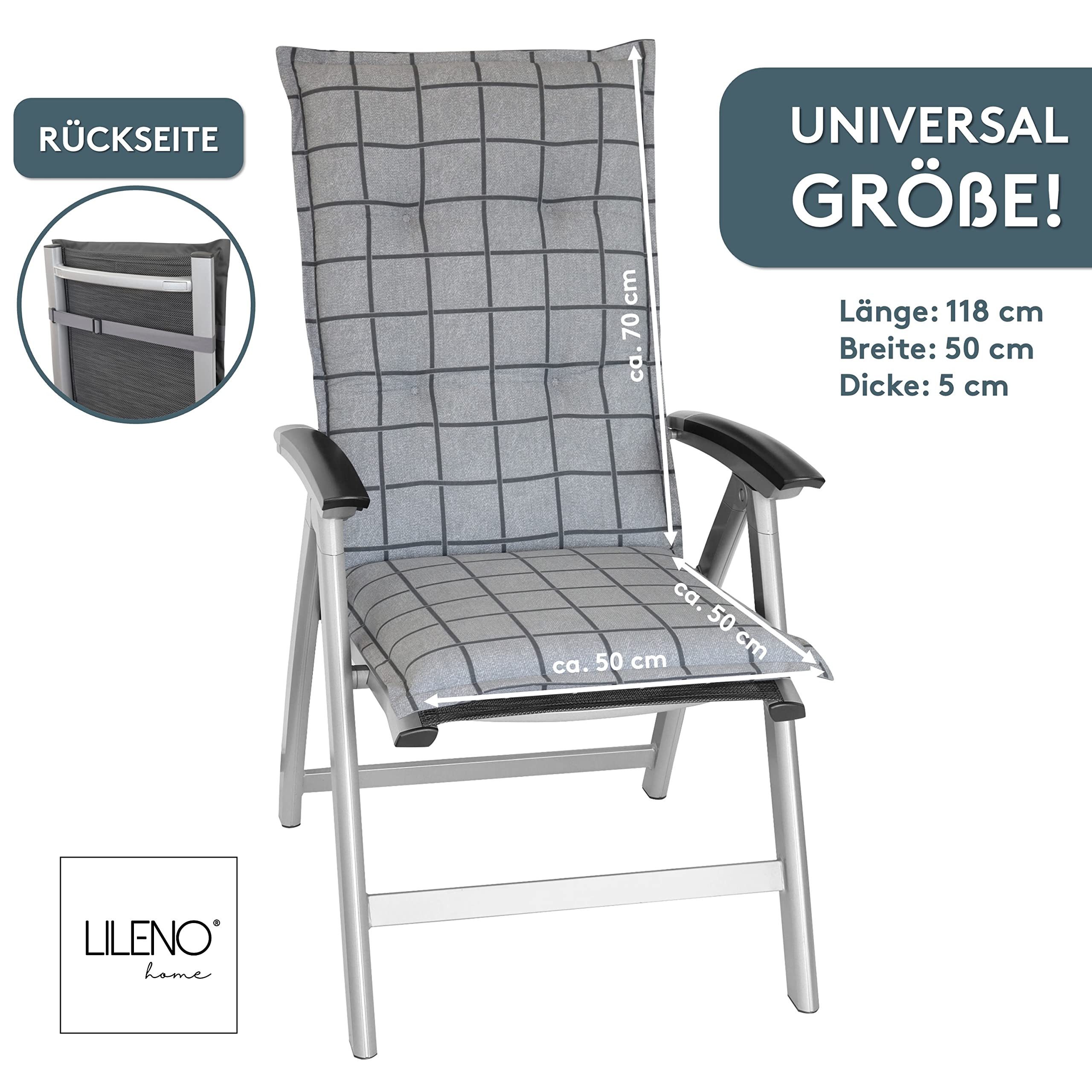 LILENO HOME Hochlehnerauflage Gartenstuhl Auflage, bequeme günstig online kaufen