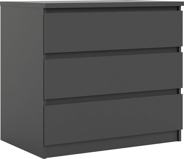 INOSIGN Kommode Naia, abgerundete Schubladenkanten auf Metallgleiter, Breite 77 cm