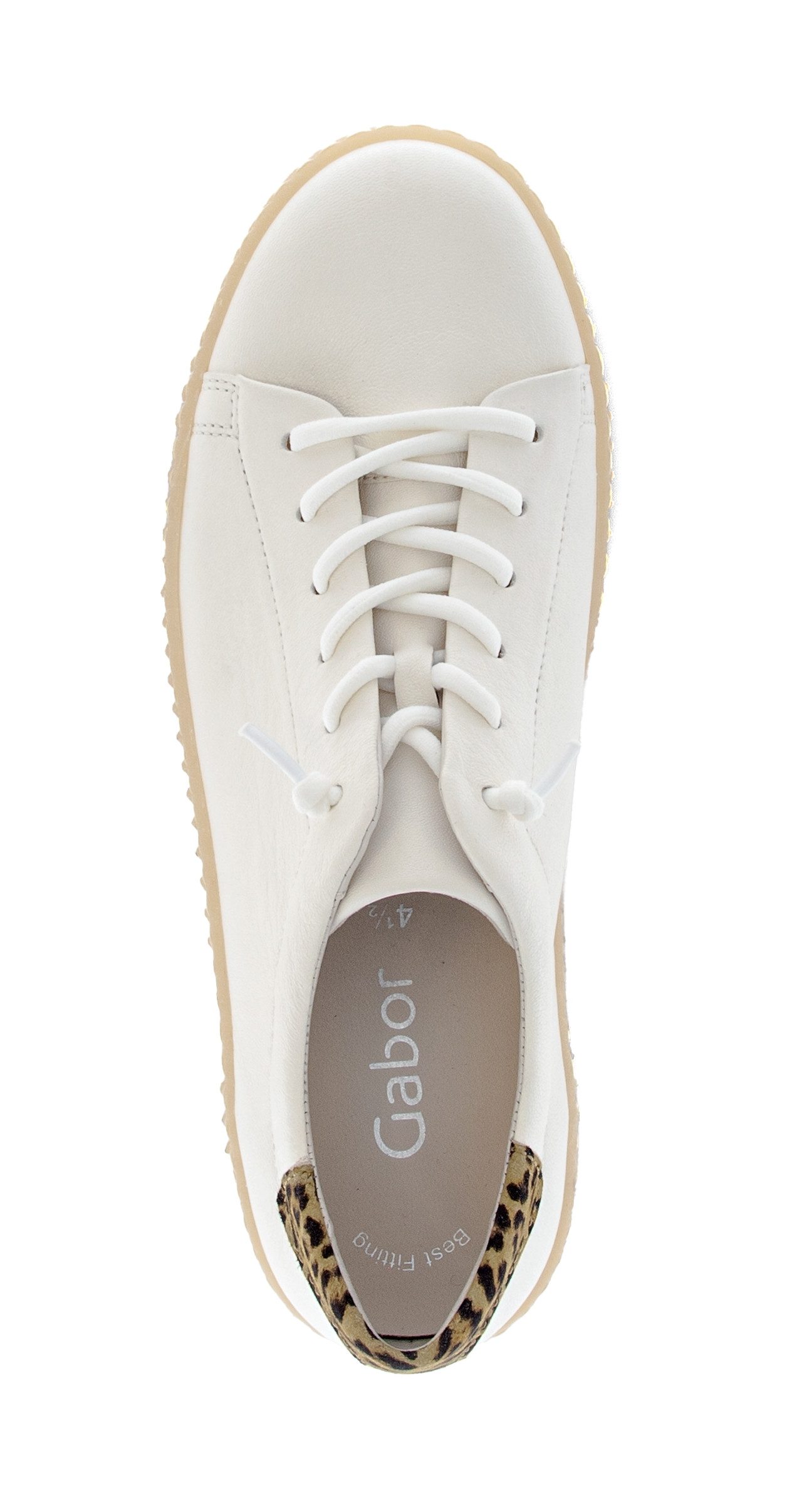 Gabor Slip-On Sneaker, Freizeitschuh, Halbschuh, Slipper mit Kontrastbesatz an der Ferse