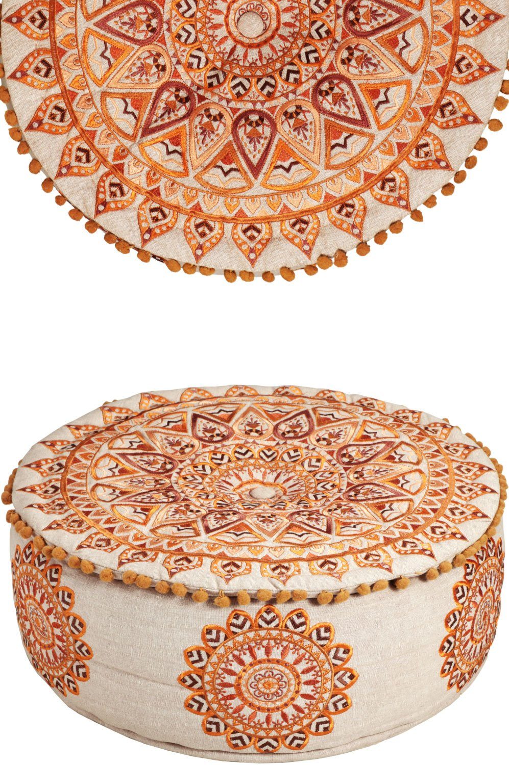 Marrakesch Orient & Mediterran Interior Pouf Orientalische Pouf Hocker Sitz günstig online kaufen