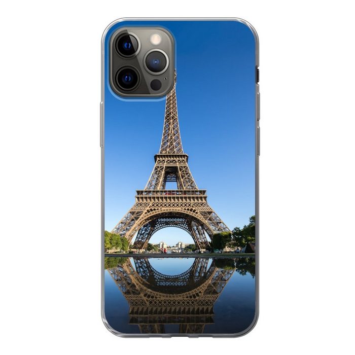 MuchoWow Handyhülle Originalfoto des Eiffelturms in Paris Handyhülle Apple iPhone 13 Pro Smartphone-Bumper Print Handy
