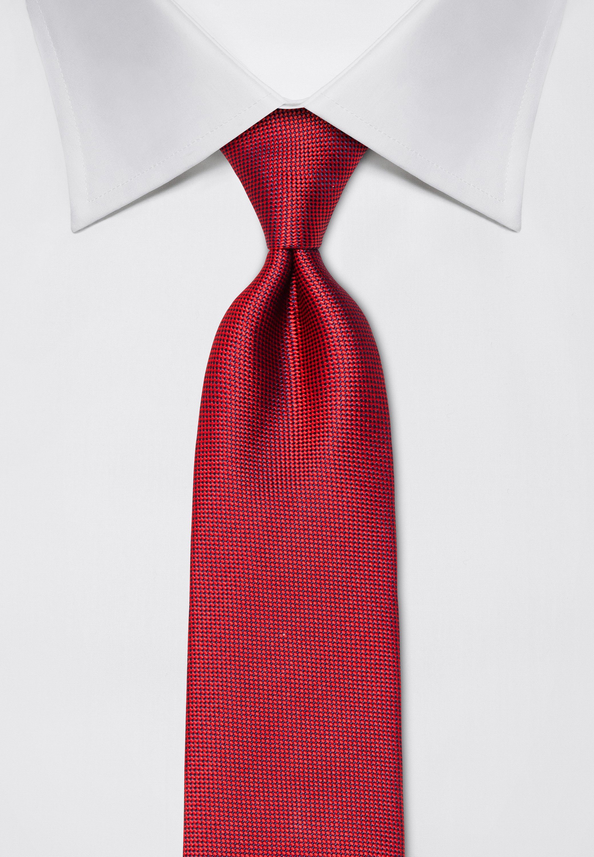Krawatte rot strukturiert Vincenzo Boretti