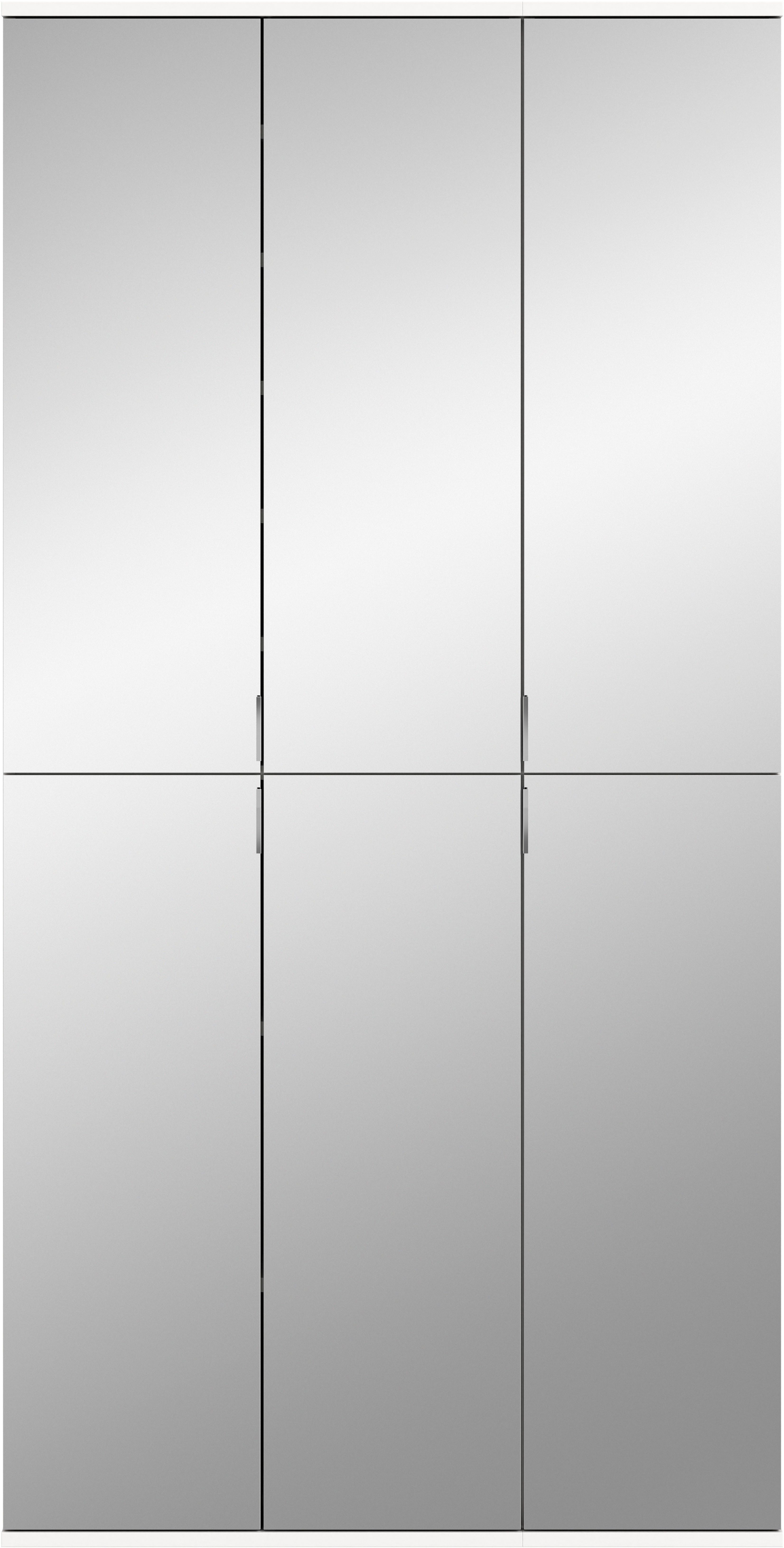 INOSIGN Шкафы-Set Trondheim, 91 cm, best. aus 2 Schränken, 6 Spiegeltüren, 15 Fächer, (Set, 2-St), inkl. ausziehbarer Kleiderstange, Шкафыschrank, Kleiderschrank