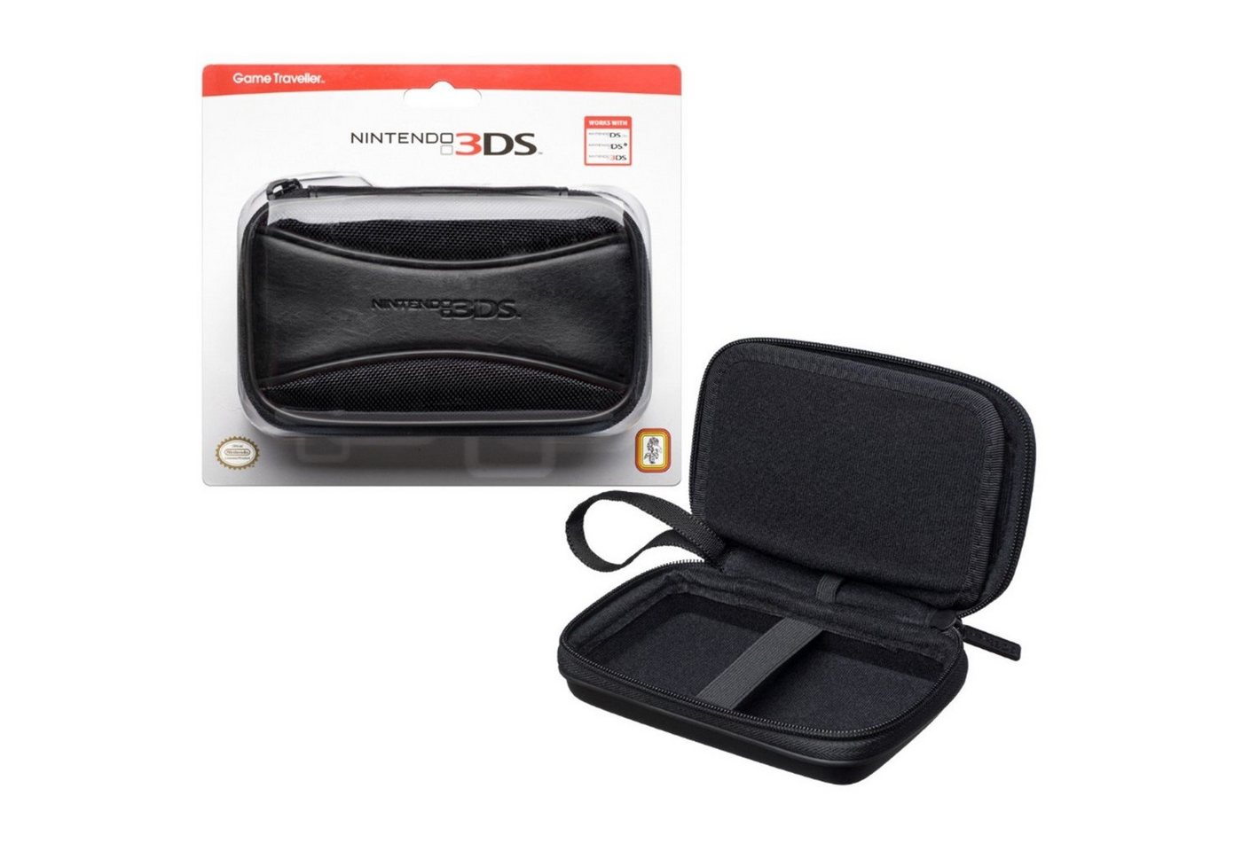BigBen Konsolen-Tasche Tasche Schutz-Hülle Hard-Case Etui, Official Nintendo Licensed Product Aufbewahrung für Spiele und Zubehör