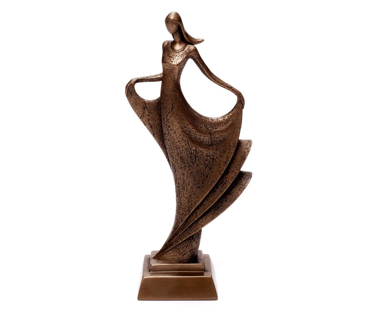 Dekofigur Skulptur Tänzerin Frauen Dekofigur Tänzerin Figur Bronze Deko