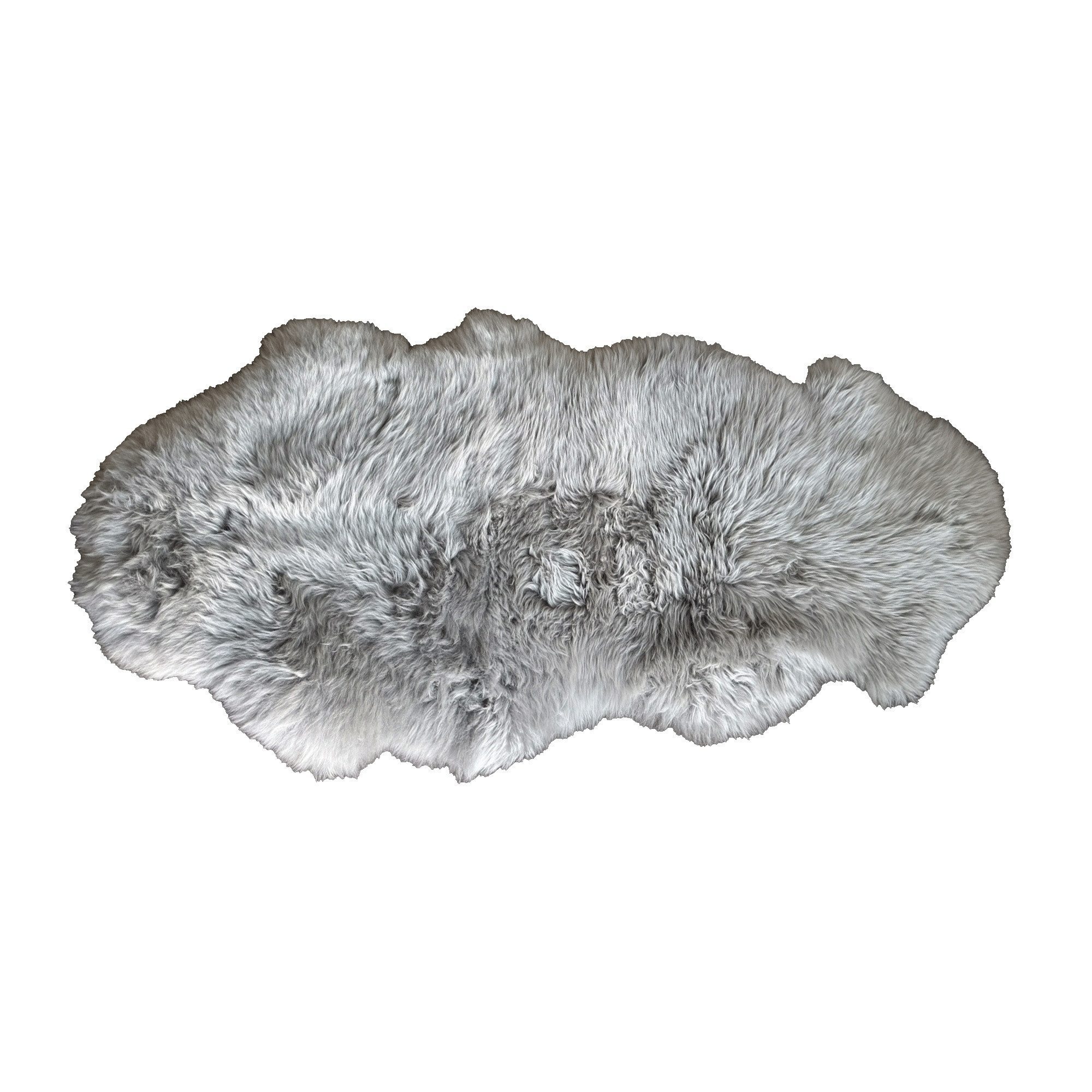Kaiser Fellteppich Dekofell aus 1,5 Fellen HEAD ca. 135 x 60 cm