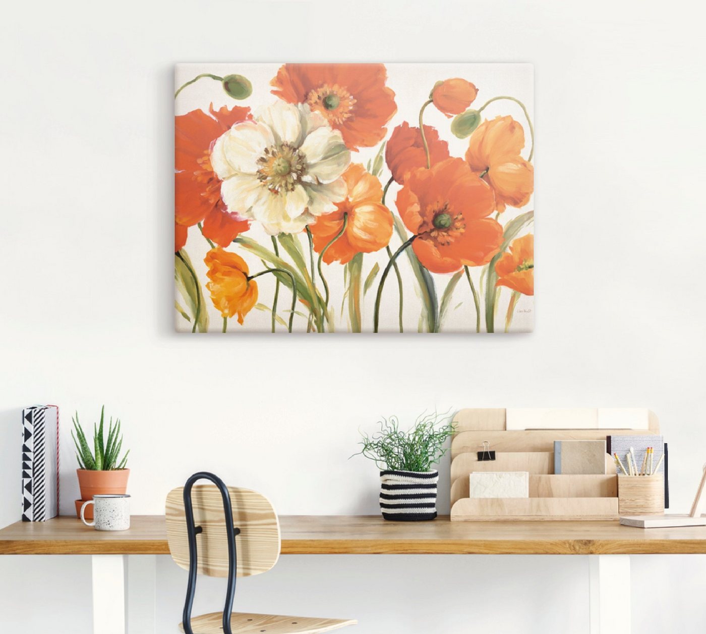 Artland Wandbild »Mohnblumen I«, Blumen (1 Stück), in vielen Größen & Produktarten -Leinwandbild, Poster, Wandaufkleber / Wandtattoo auch für Badezimmer geeignet-kaufen