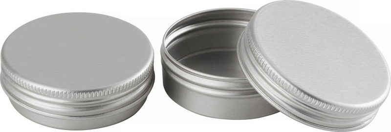 Glorex Aufbewahrungsbox Aluminium Schraubdose, verschiedene Größen und Mengen