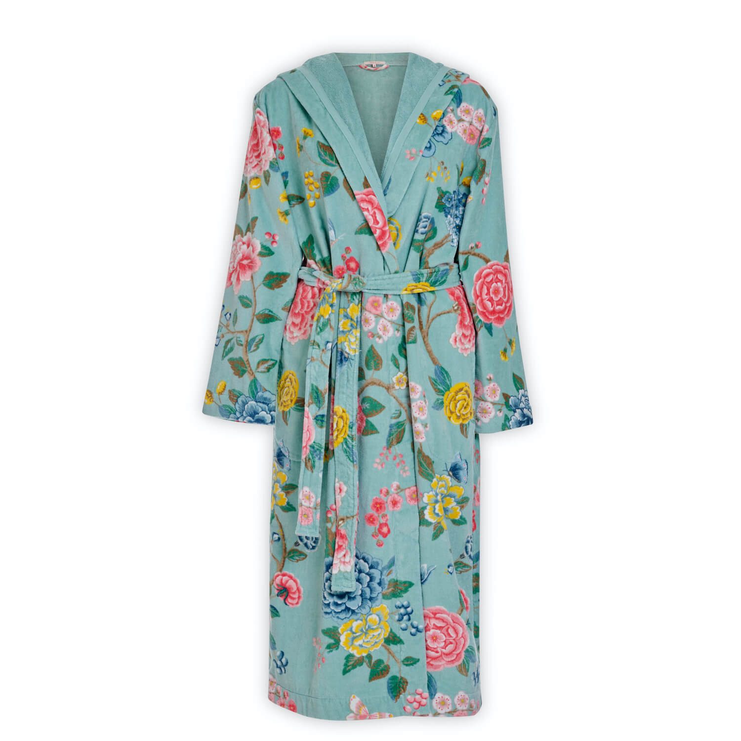 PiP Studio Damenbademantel Bademantel Good Evening Blue, wadenlang, Frottee günstig online kaufen