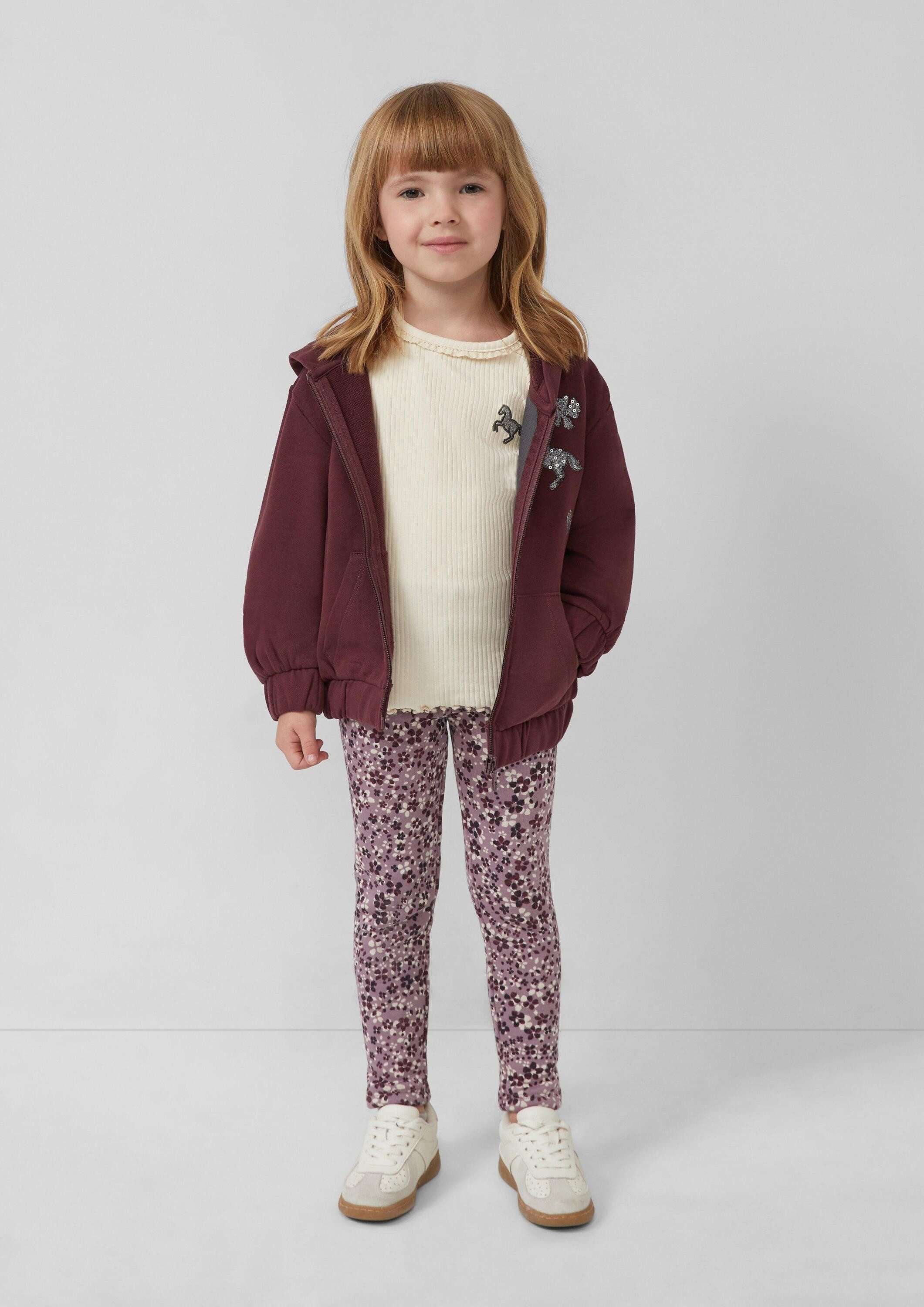 s.Oliver Leggings Leggings Thermofleece Leggings mit All-over-Print