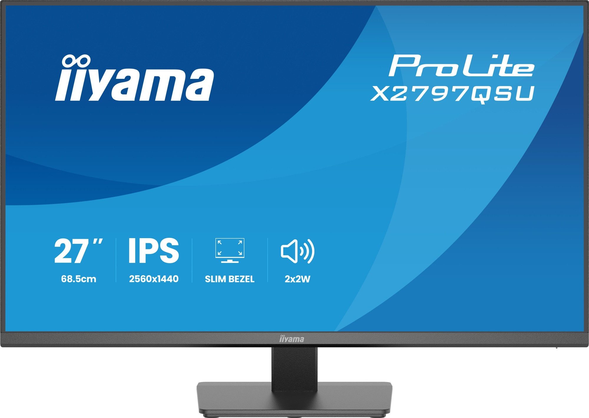 Iiyama X2797QSU-B1 TFT-Monitor (68,6 cm/27 ", 2560 x 1440 px, QHD, 1 ms Reaktionszeit, 350 Hz, LED)
