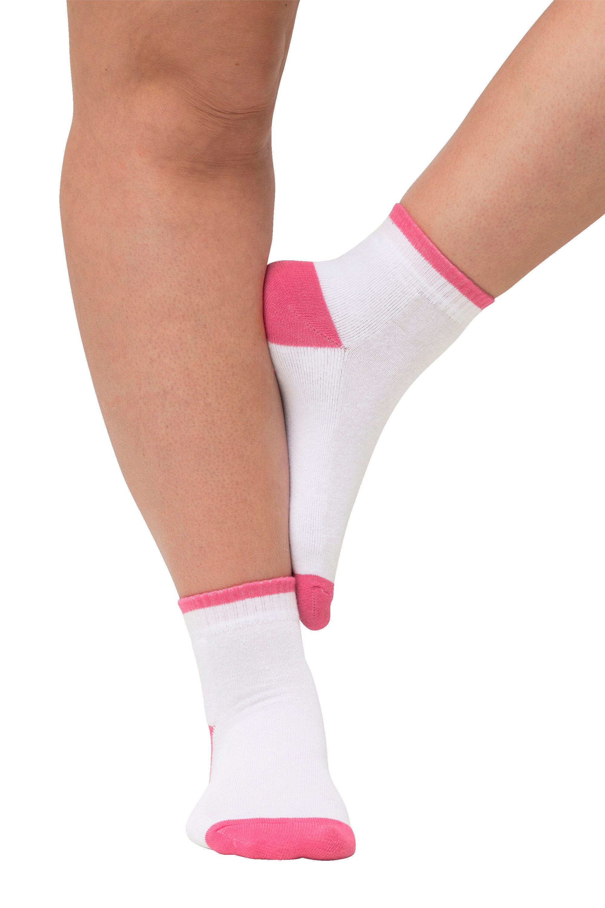 Ulla Popken Kuschelsocken Kurzschaftsocken 2er-Pack Farbakzente