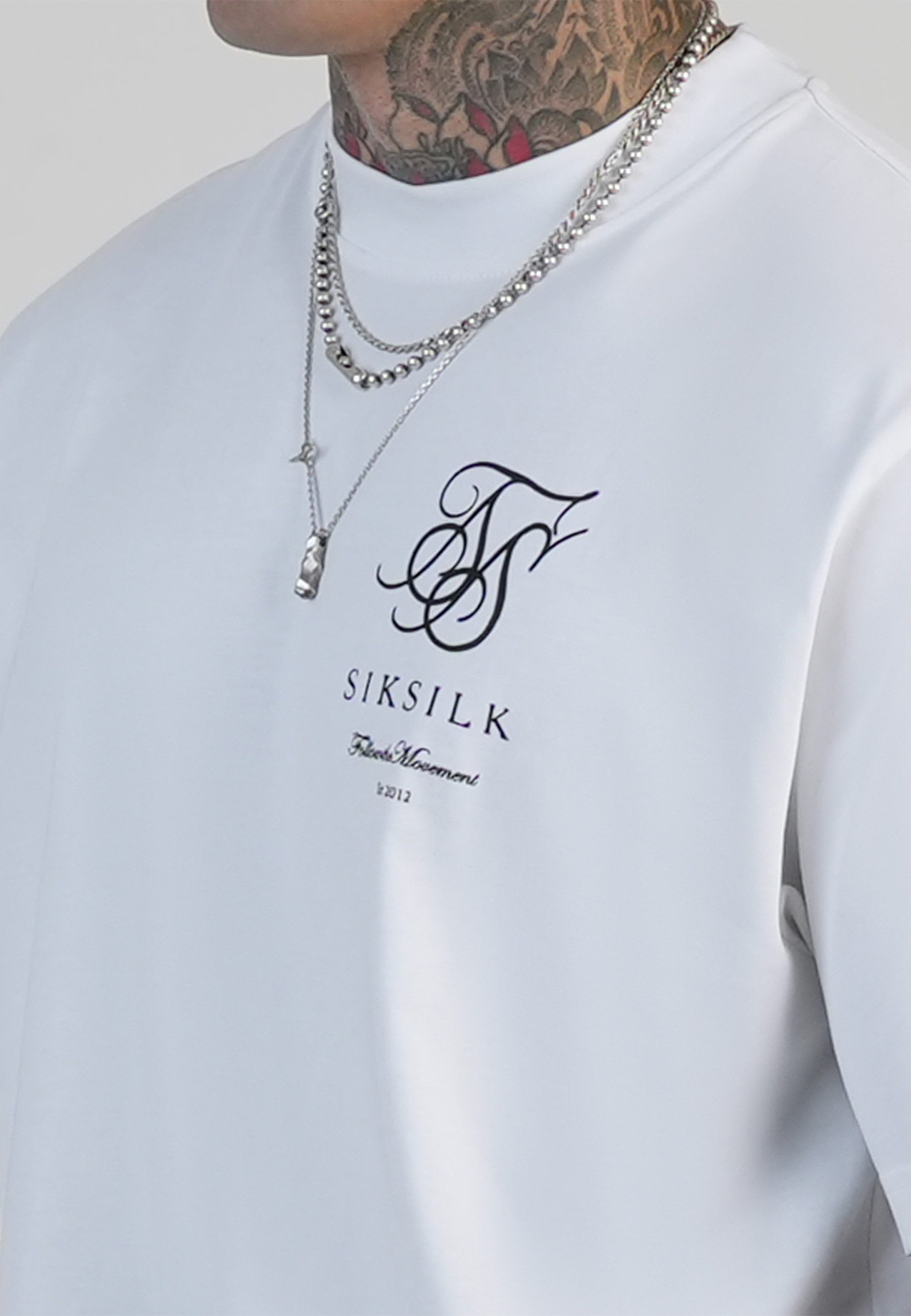 Siksilk T-Shirt SikSilk Herren T-Shirt mit Logo günstig online kaufen