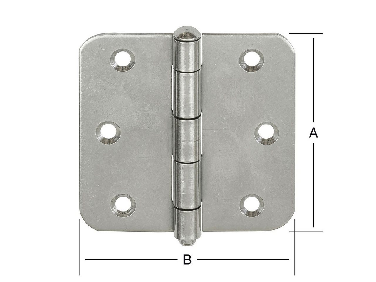 Thumbnail - Vormann WC-Deckel-Scharnier Vormann Käntige Scharniere 75 x 75 mm