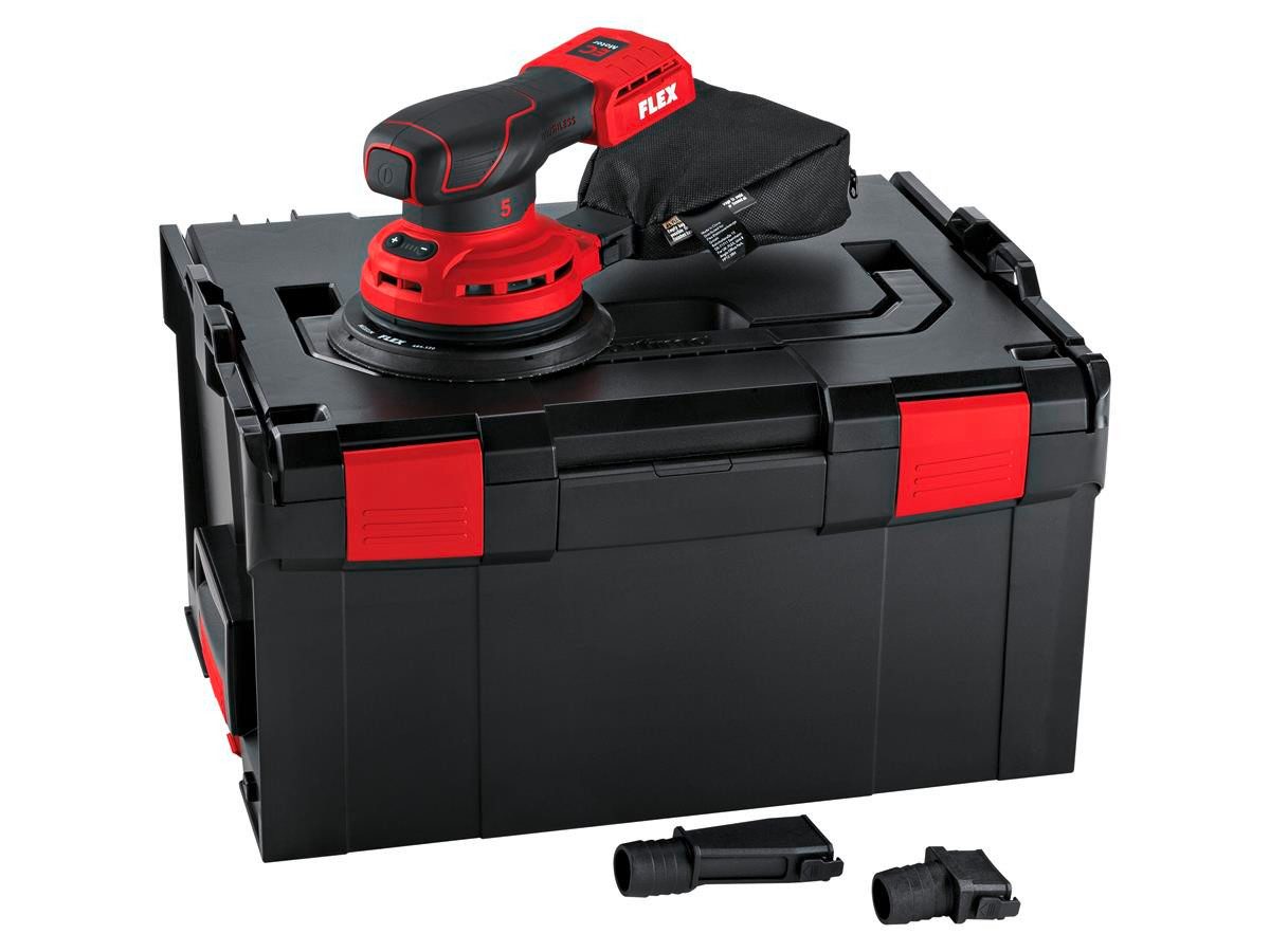 Flex Akku-Exzenterschleifer ORE 5-150 18-EC, max. 10000 U/min, inkl. L-BOXX