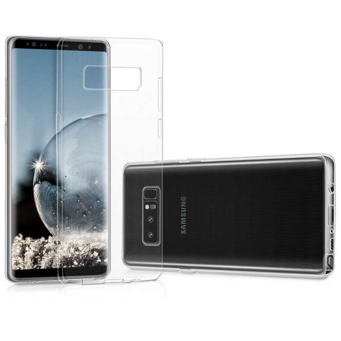 kwmobile Handyhülle Hülle für Samsung Galaxy Note 8 DUOS Silikon Handyhülle transparent - Handy Case gummiert