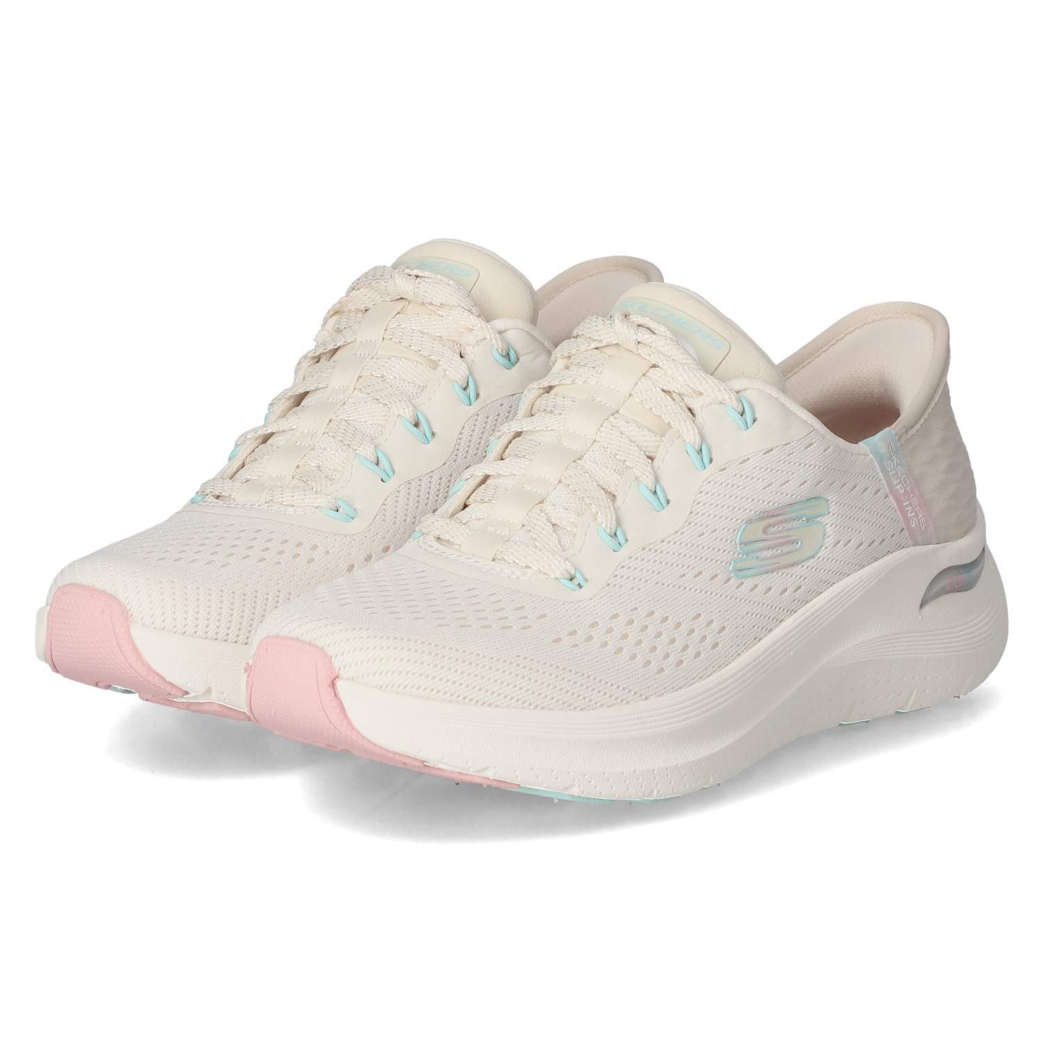 Skechers Skechers 150066 NTPK Damen Textil beige Schnürschuh günstig online kaufen