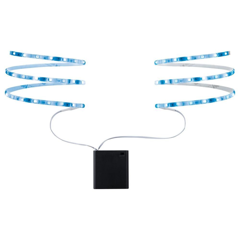 Paulmann LED Stripe Function Mobil Stripe 1,2W blau 4x AA Batterie, 2- flammig, LED Streifen