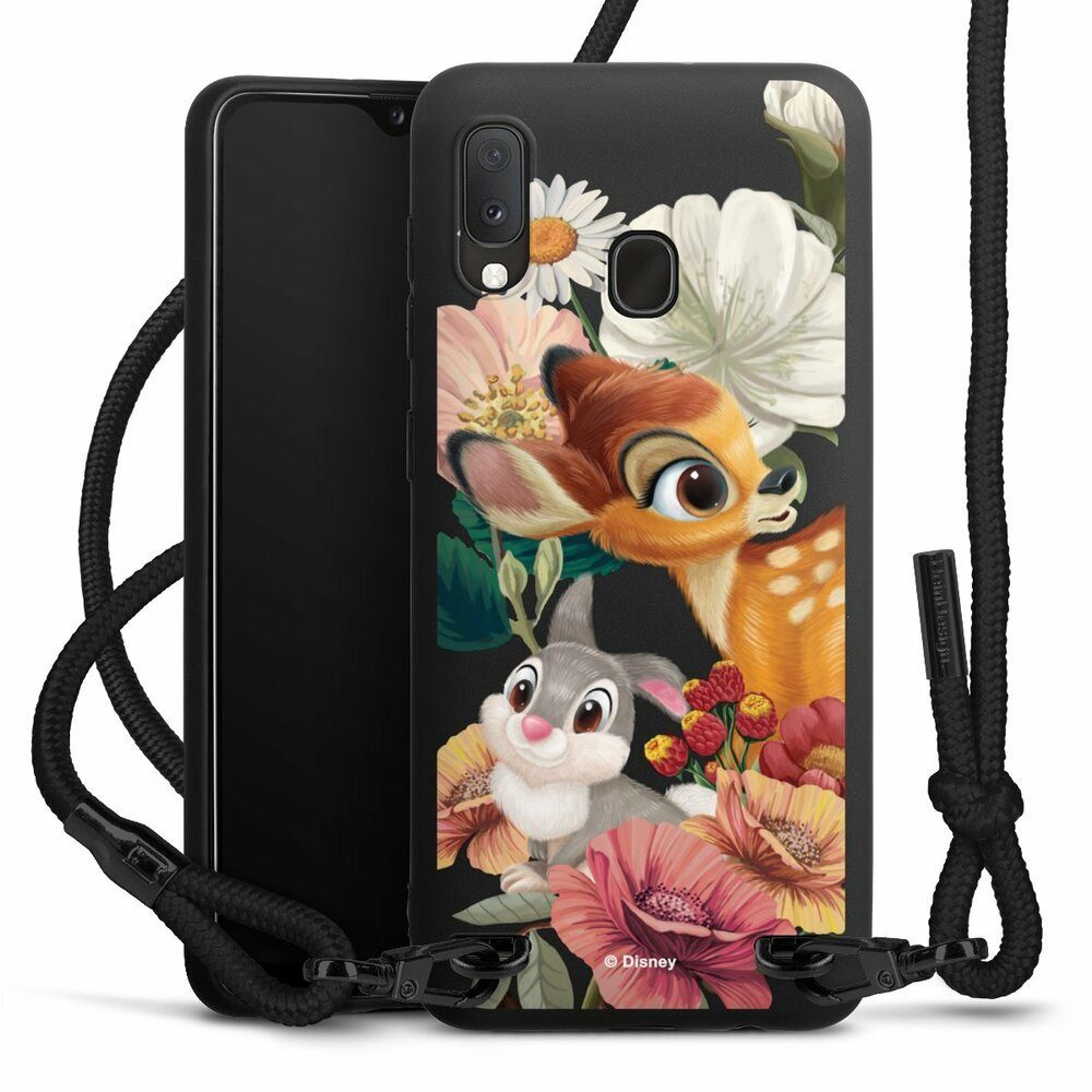 DeinDesign Handyhülle Bambi Klopfer Disney Bambi, Klopfer transparent, Samsung Galaxy A20 Premium Handykette Hülle mit Band Case zum Umhängen