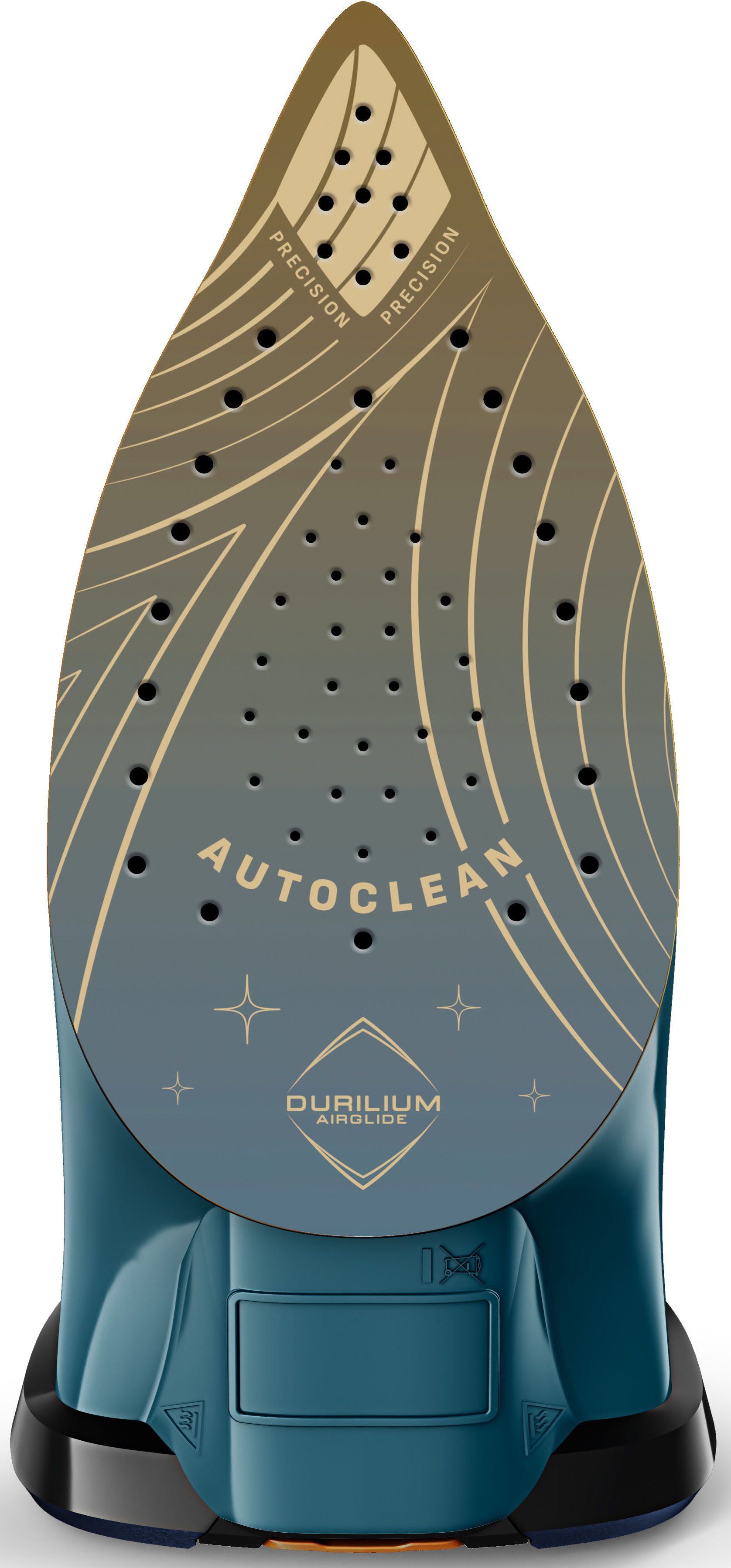 Tefal Dampfbügeleisen Ultimate Pure, Autoclean-Bügelsohlen-Technologie, kurze Aufheizzeit, 3200 W, Tropfstopp, Auto-Abschaltung, vertikales Dampfglätten, FV9851