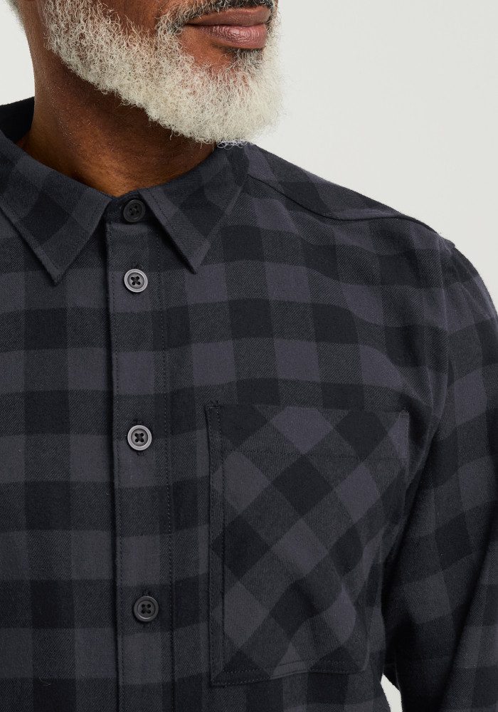 Jack Wolfskin Flanellhemd LITE FLANNEL SHIRT M Flanellhemd, weich, atmungsaktiv – Bild 4 von 5