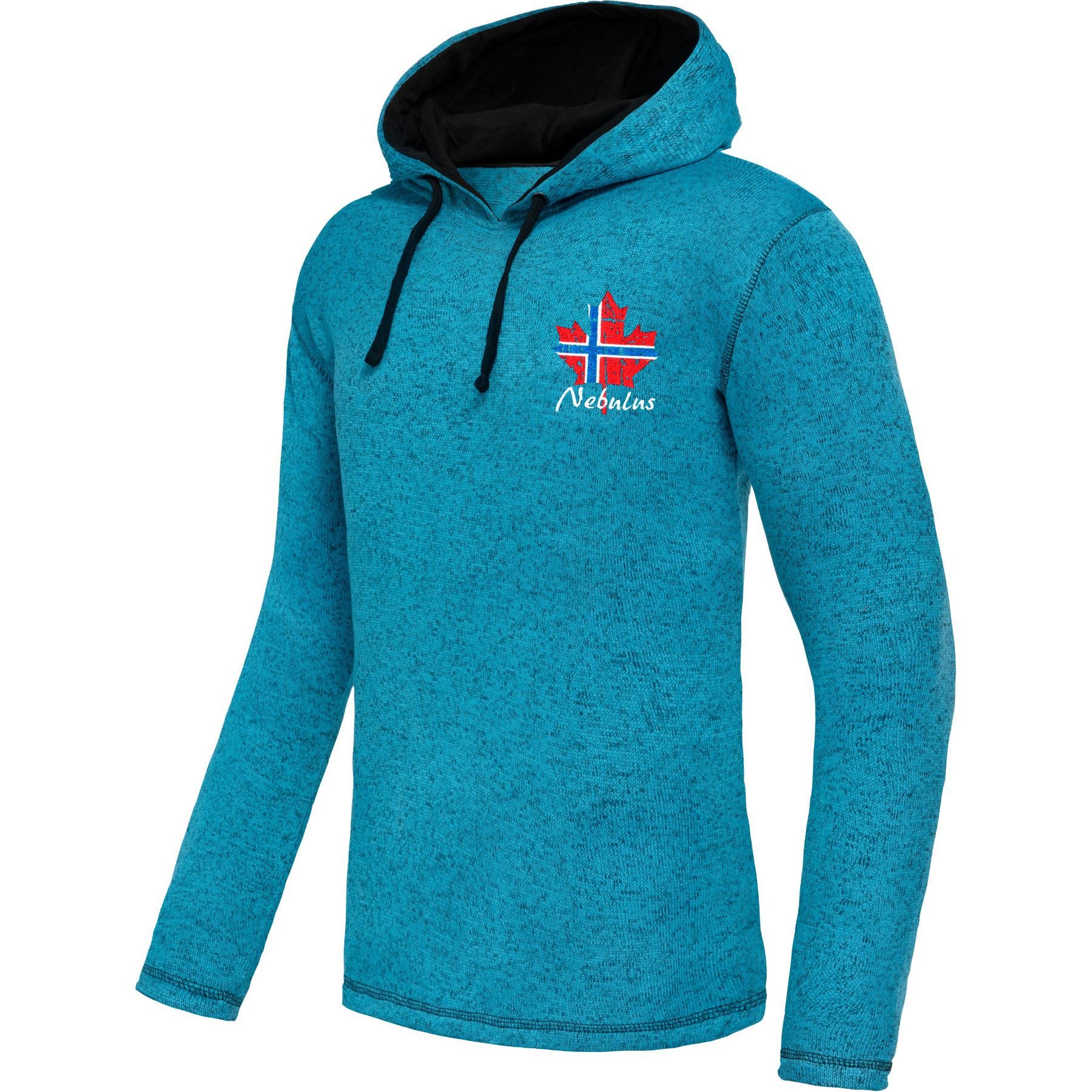 Nebulus Hoodie JAKE, P5240 - Herren, türkis-schwarz, L