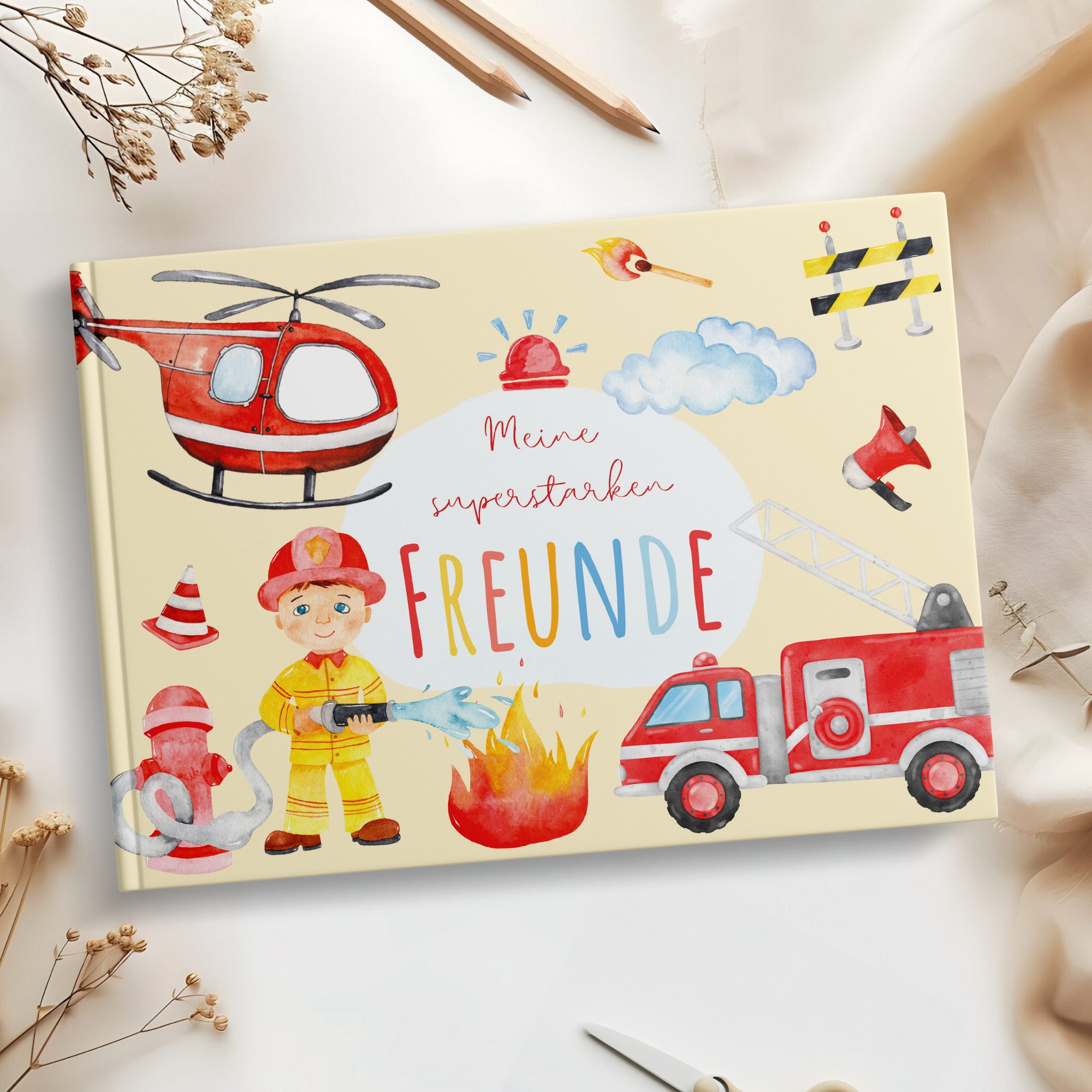 MeinBaby123® Tagebuch Freundebuch für Kinder, Freundschaftsalbum, Freundealbum Kindergarten und Schule, Freundschaftsbuch Hardcover