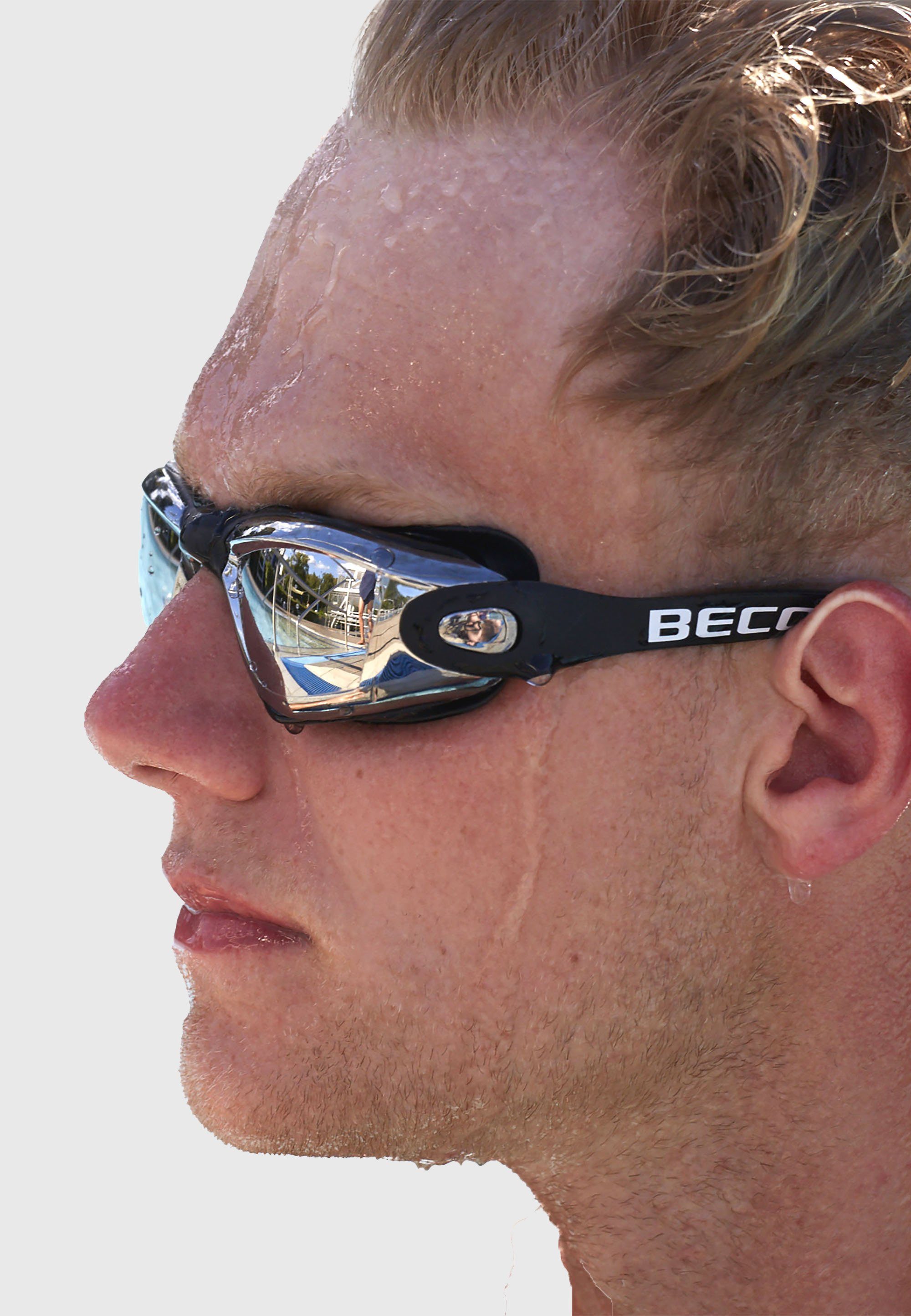 Beco Beermann Taucherbrille SANTOS MIRROR, mit verspiegelten Polycarbonat-Linsen für einen klaren Blick