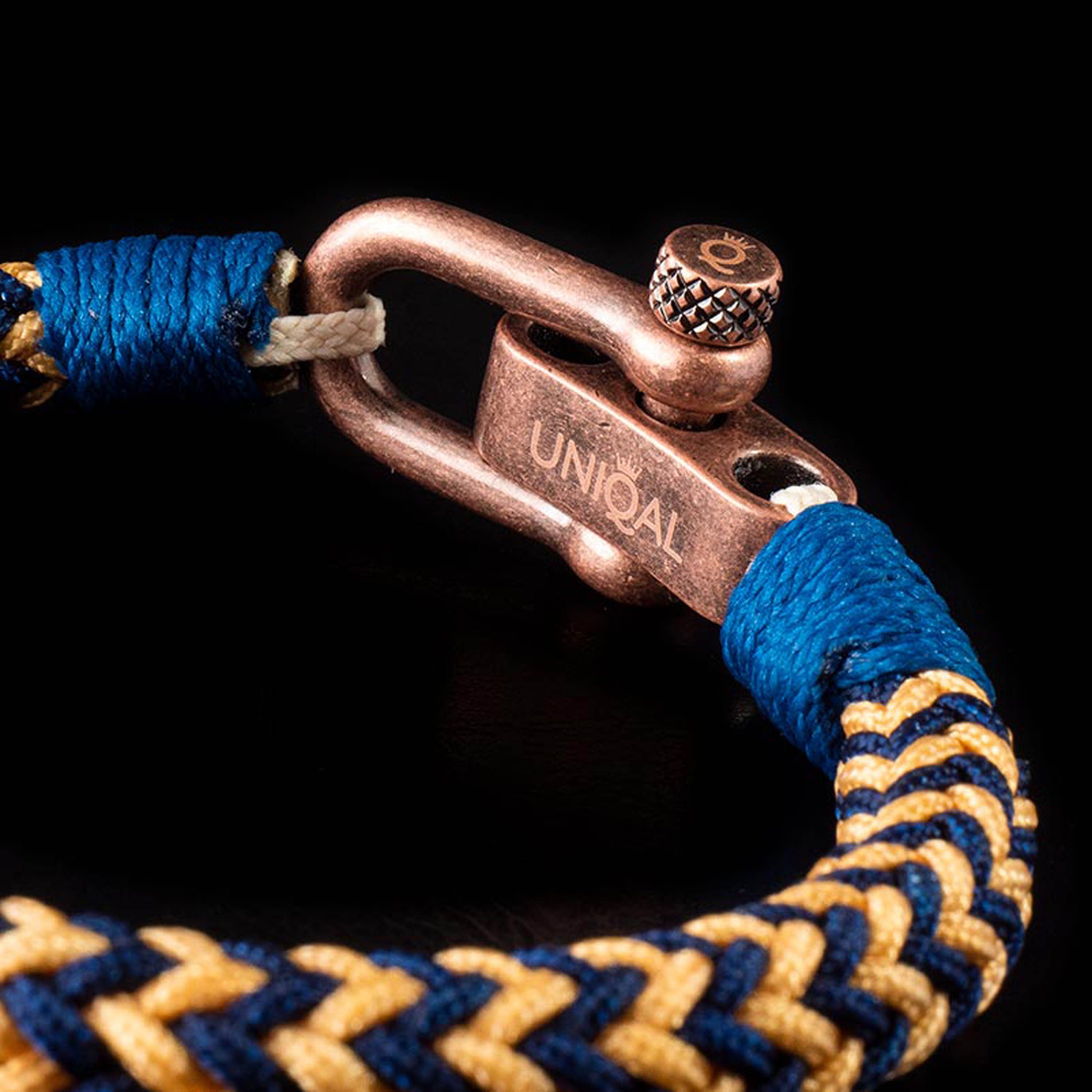 Segeltau, nautics, (Edelstahl, Schäckel maritime, UNIQAL.de Casual Maritime Armband Daryah handgefertigt) Armband Style, aus "OCEAN" Segeltau