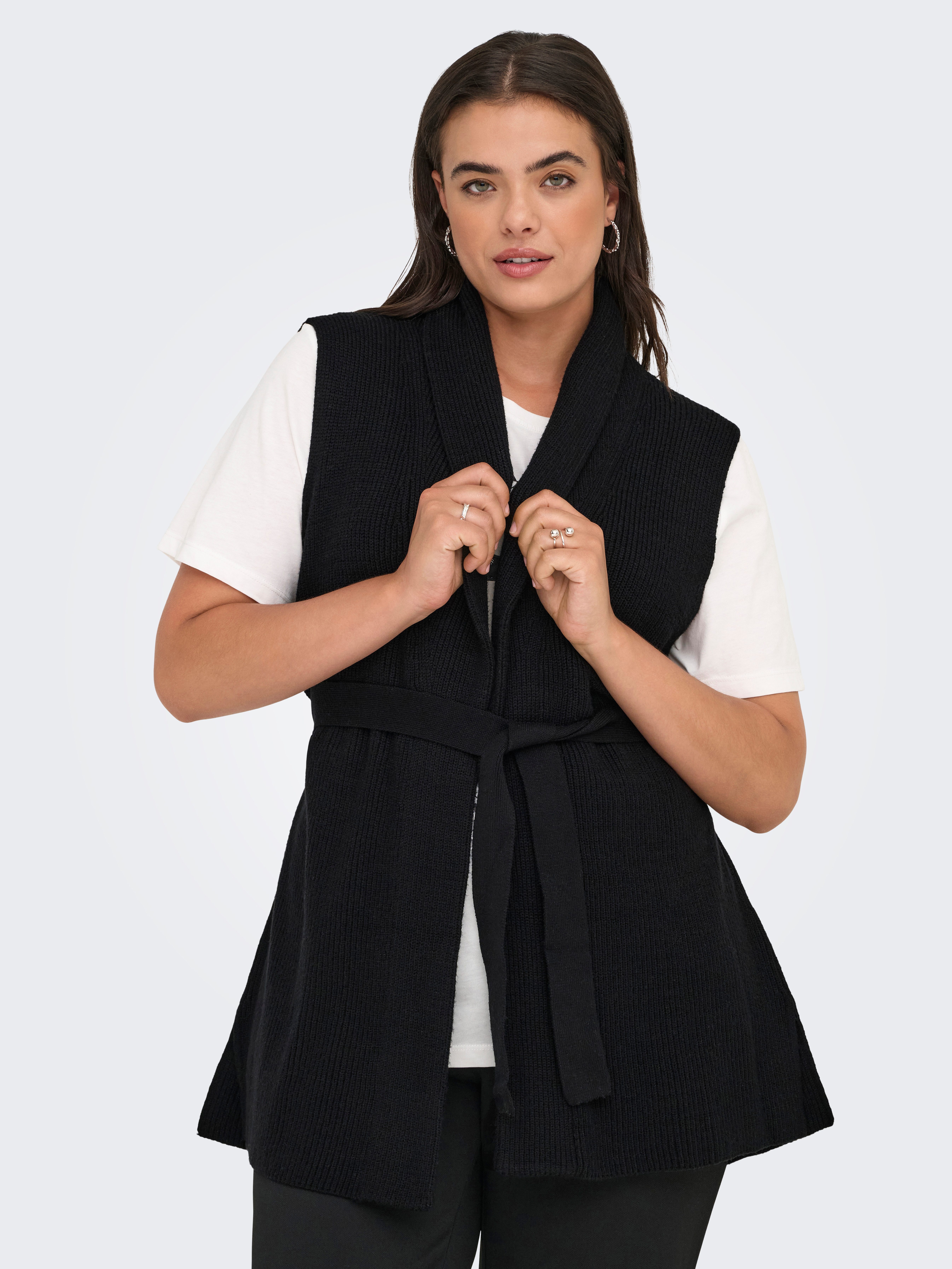 ONLY CARMAKOMA Strickweste CARKATIA SL RIB WRAP VEST KNT günstig online kaufen
