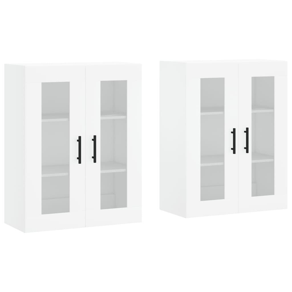 vidaXL Sideboard Wandschränke 2 Stk. Weiß günstig online kaufen