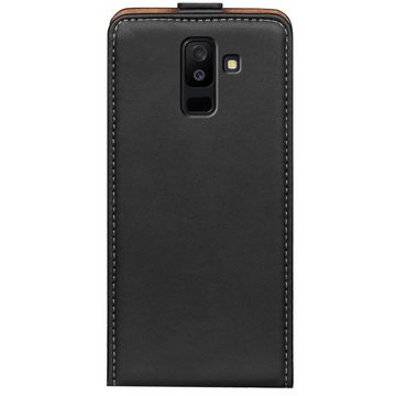 CoolGadget Handyhülle Flip Case Handyhülle für Samsung Galaxy A6 Plus 6 Zoll, Hülle Klapphülle Schutzhülle für Samsung A6+ Flipstyle Cover