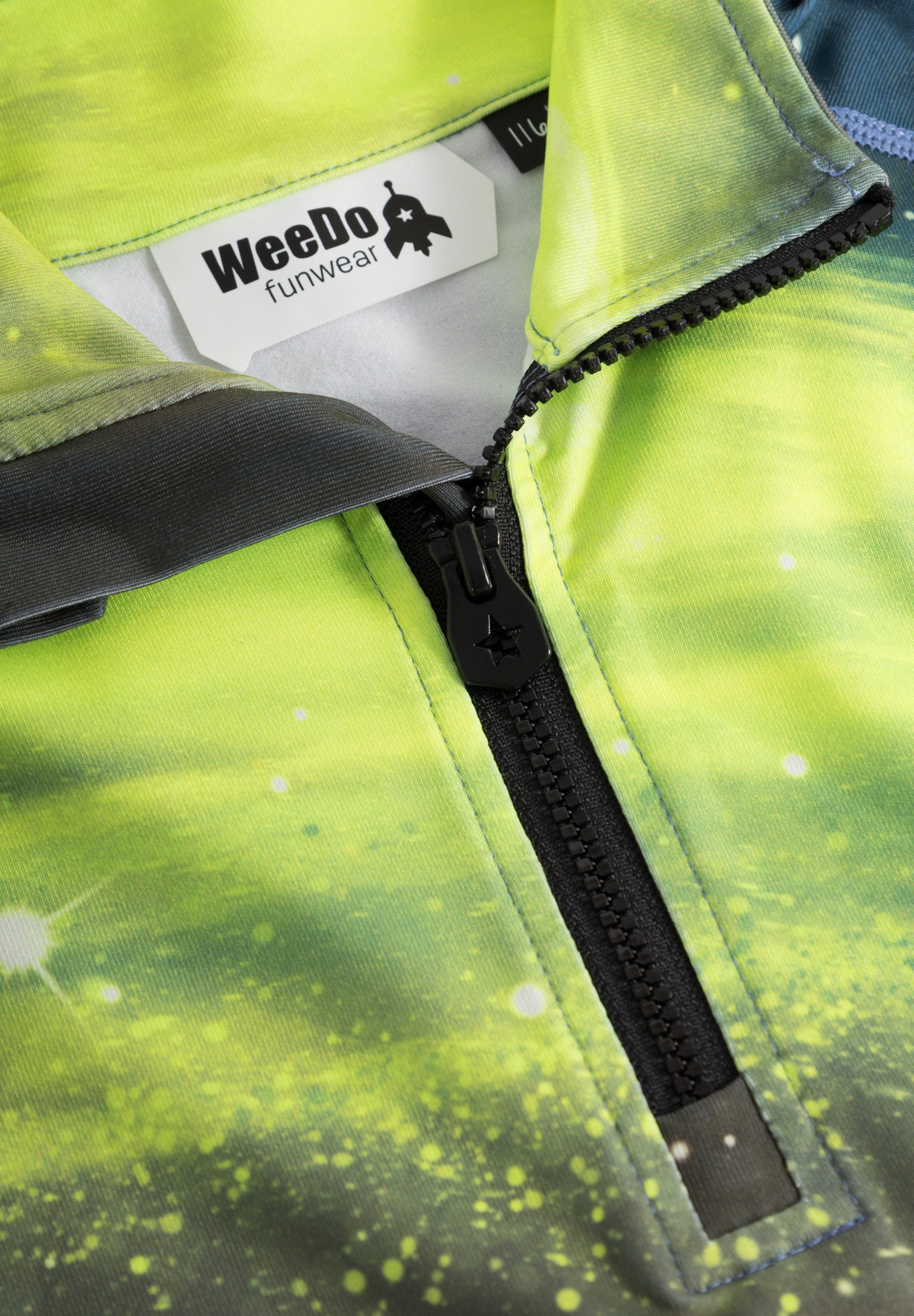 WeeDo Langarmshirt SPACE Feuchtigkeitsregulierendes Funktionsshirt für Kinder