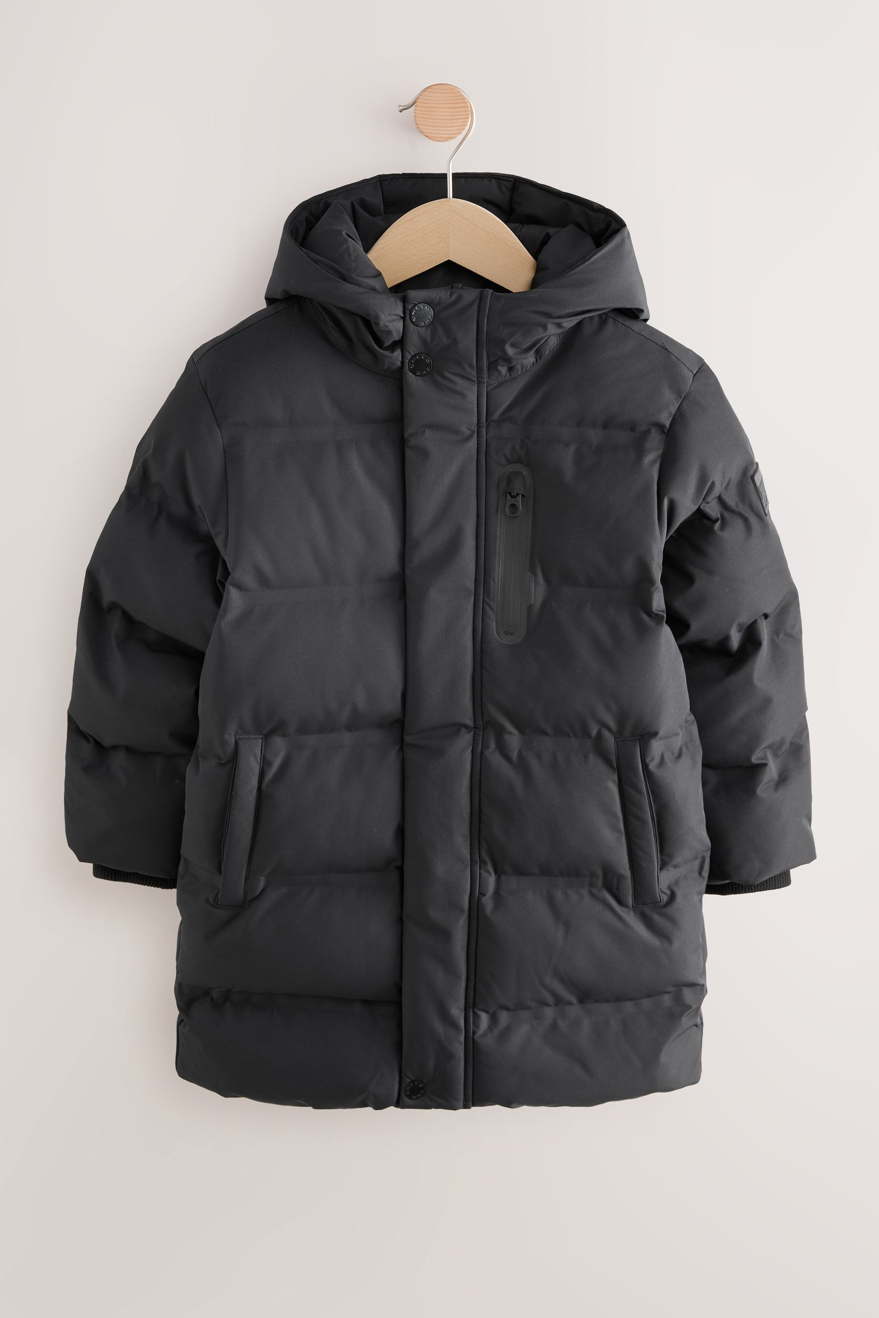 Next Funktionsmantel Wasserfester langer Puffermantel mit Fleecefutter (1-tlg)