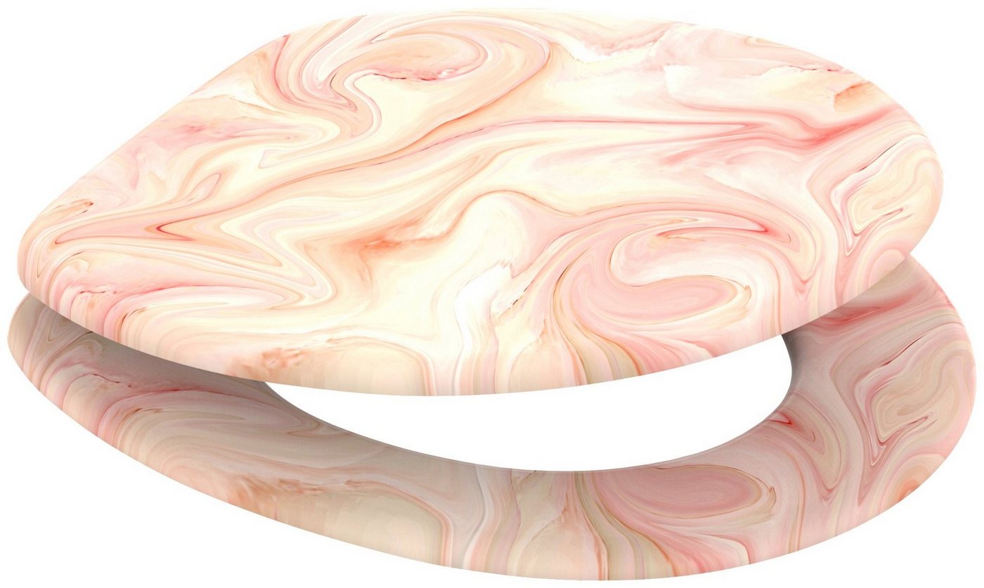 Thumbnail - Sanilo WC-Sitz Marmor Rosa, mit Absenkautomatik, BxL: 37,7 x 42,0 - 47,0 cm
