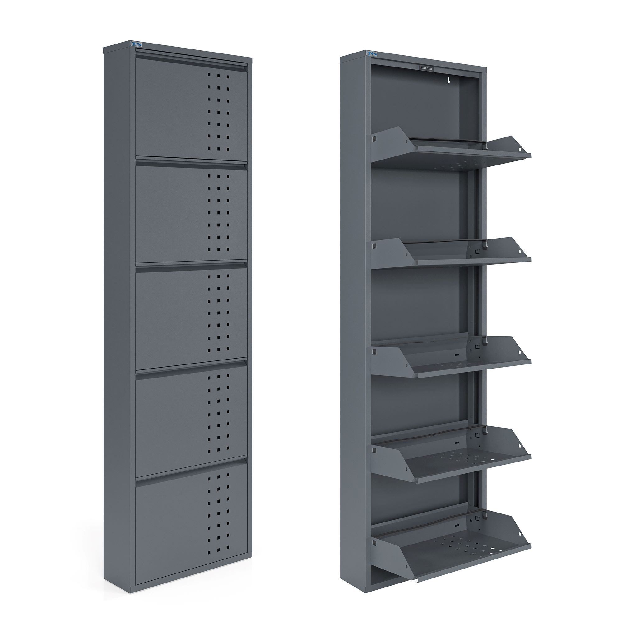 Kaufexpress GmbH Schuhschrank Metall-Schuhregal mit 5 günstig online kaufen