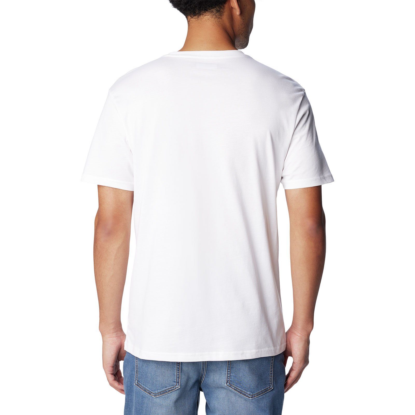 Columbia Kurzarmshirt Basic T-Shirt Logo™ mit Rundhalsausschnitt white 112