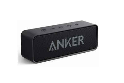Anker SoundCore Bluetooth Tragbarer Lautsprecher Alexa Bluetooth-Lautsprecher (24 Stunden Wiedergabe, Intensiver Bass, Integriertes Mikrofon)