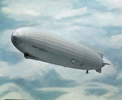 Aue Verlag Modellbausatz Schreiber-Bogen Luftschiff Graf Zeppelin, 1:200