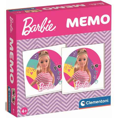 Clementoni® Spiel, Merkspiel Barbie Memo, Made in Europe