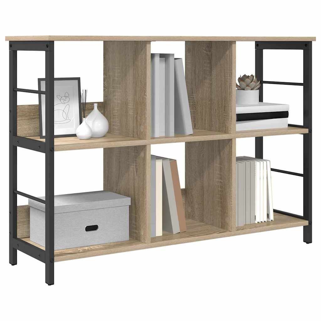 vidaXL Bücherregal Bücherregal 6 Ebenen 102 x 32 x 72,5 cm Holzwerkstoff, 1-tlg.